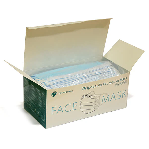 3ply Disposable Protective Face Covering - Mask (With Earloops) - Image 5
