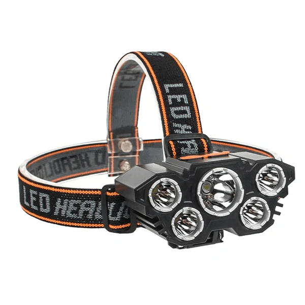 5 Light LED Rechargeable Head Lamp - Image 2