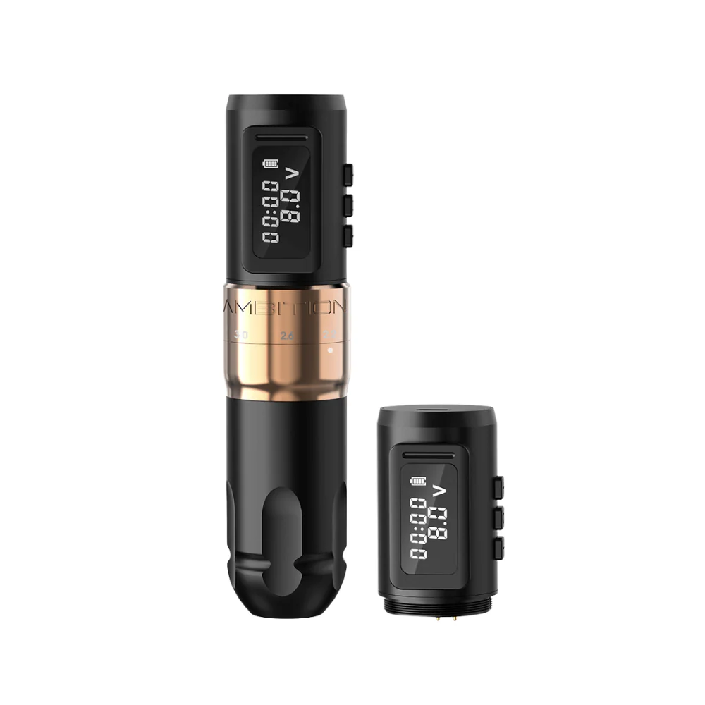 Ambition Mars-U Wireless Tattoo Machine - 2x Batteries