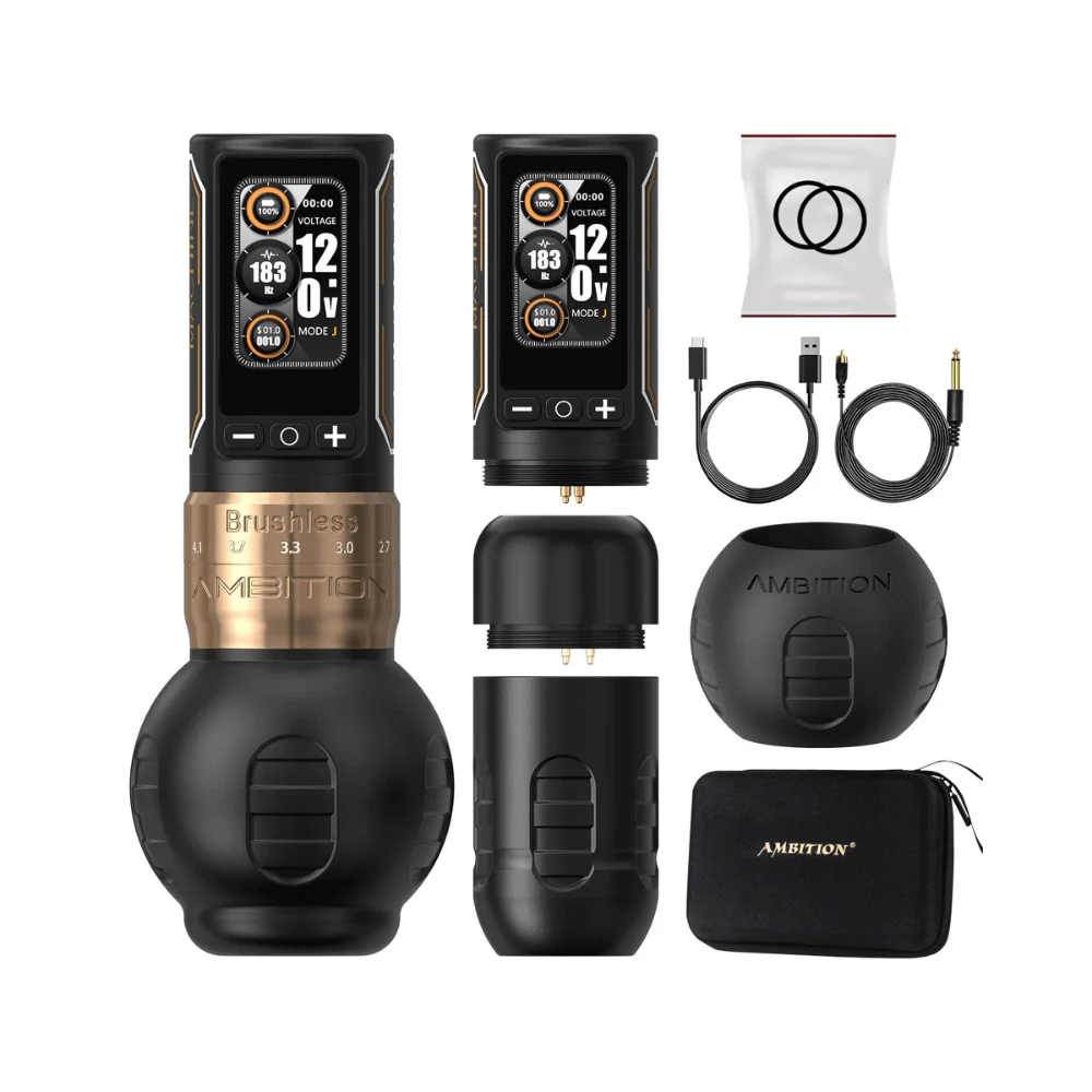 Ambition Ninja Max 280 Wireless Tattoo Machine - 2x Batteries - Image 3