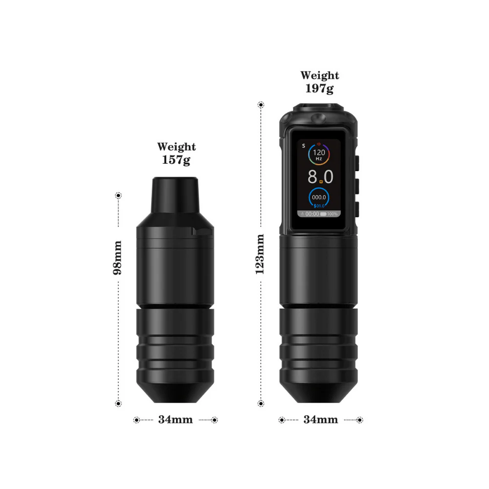 Ambition Ninja Pro Wireless Tattoo Machine - 2x Batteries - Image 3