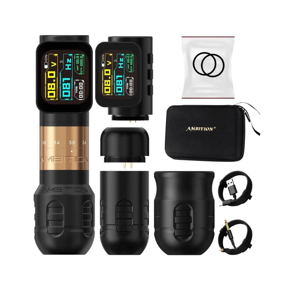 Ambition Seher Pro Wireless Tattoo Machine - 2x Batteries - Image 3