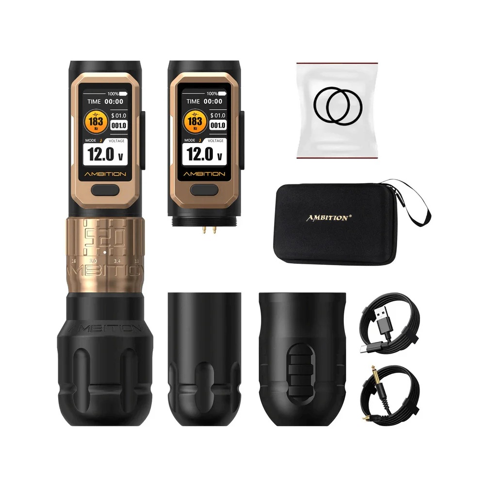 Ambition Soldier Pro 520 Wireless Tattoo Machine - 2x Batteries - Image 3