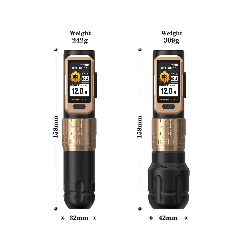 Ambition Soldier Pro 520 Wireless Tattoo Machine - 2x Batteries - Image 4