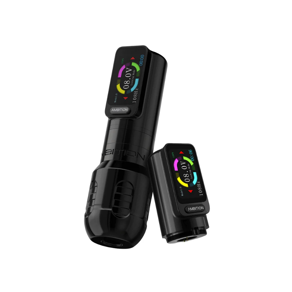 Ambition Zetton Wireless Tattoo Machine - 2x Batteries - Image 4