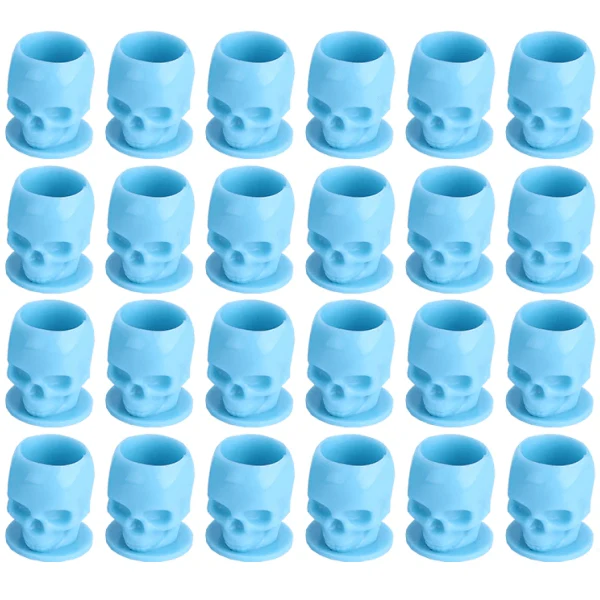 Bag of 200 Plastic Skull Ink Cups - Image 2