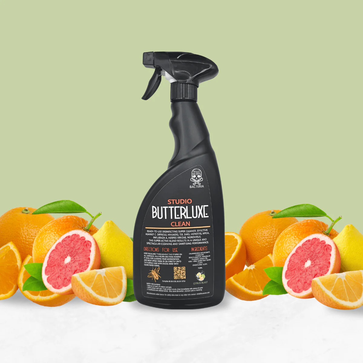 Butterluxe Studio Clean Disinfectant Spray (750ml) - Image 4