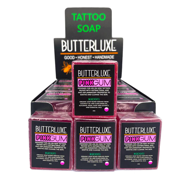 Butterluxe Tattoo Pink Soap Bar (35g) - Image 3