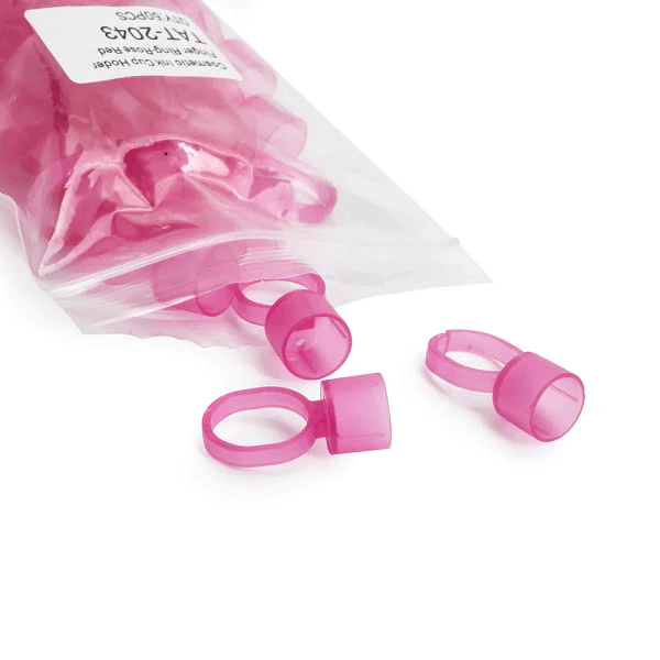 Cosmetic Ink Cup Holder Ring - Pink - Image 4