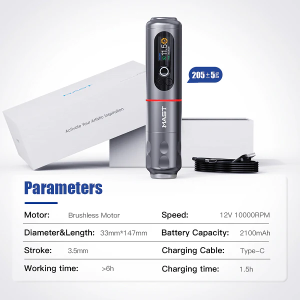 Dragonhawk Mast Archer 2 Wireless Pen - Titanium (3.5mm) - Image 3