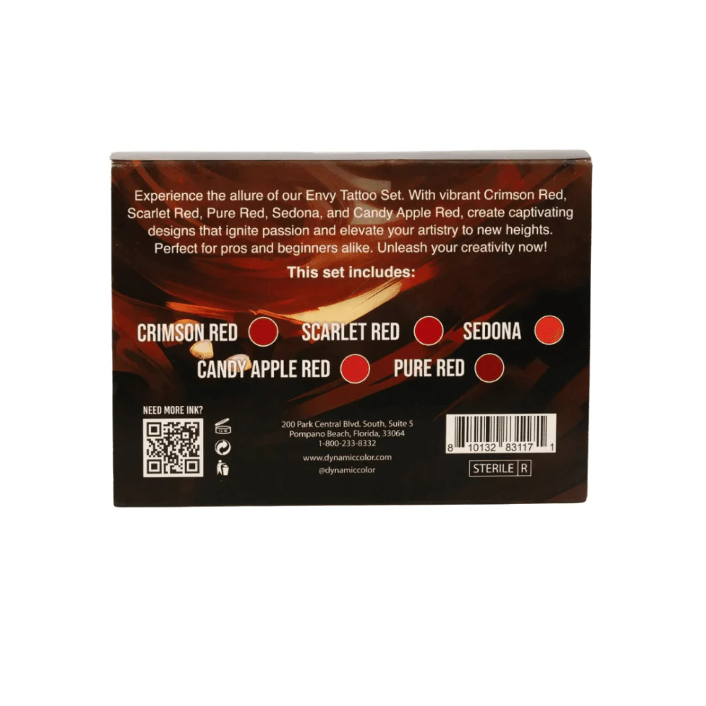 Dynamic Platinum Tattoo Ink Envy Colour Set (1oz) - Image 4