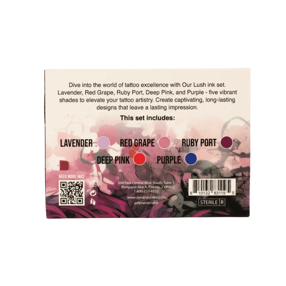 Dynamic Platinum Tattoo Ink Lush Colour Set (1oz) - Image 4