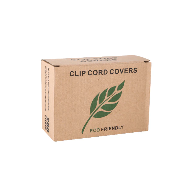 Elite Black Eco-Friendly Clipcord Covers 5cm x 80cm (200pcs/box) - Image 2