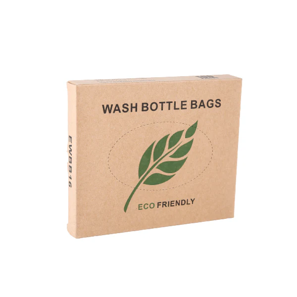 Elite Black Eco-Friendly Wash Bottle Bags 20cm x 15cm (100pcs/box) - Image 3