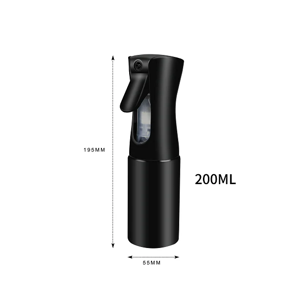 Fine Mist Spray Bottle - Black (200ml) - Image 2
