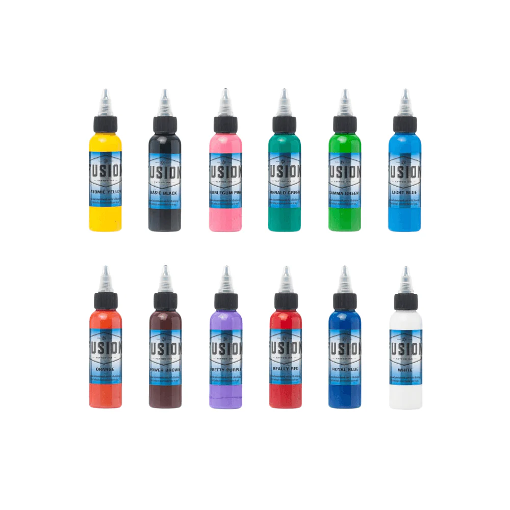 Fusion Ink 12 Bottle Sample Colour Set