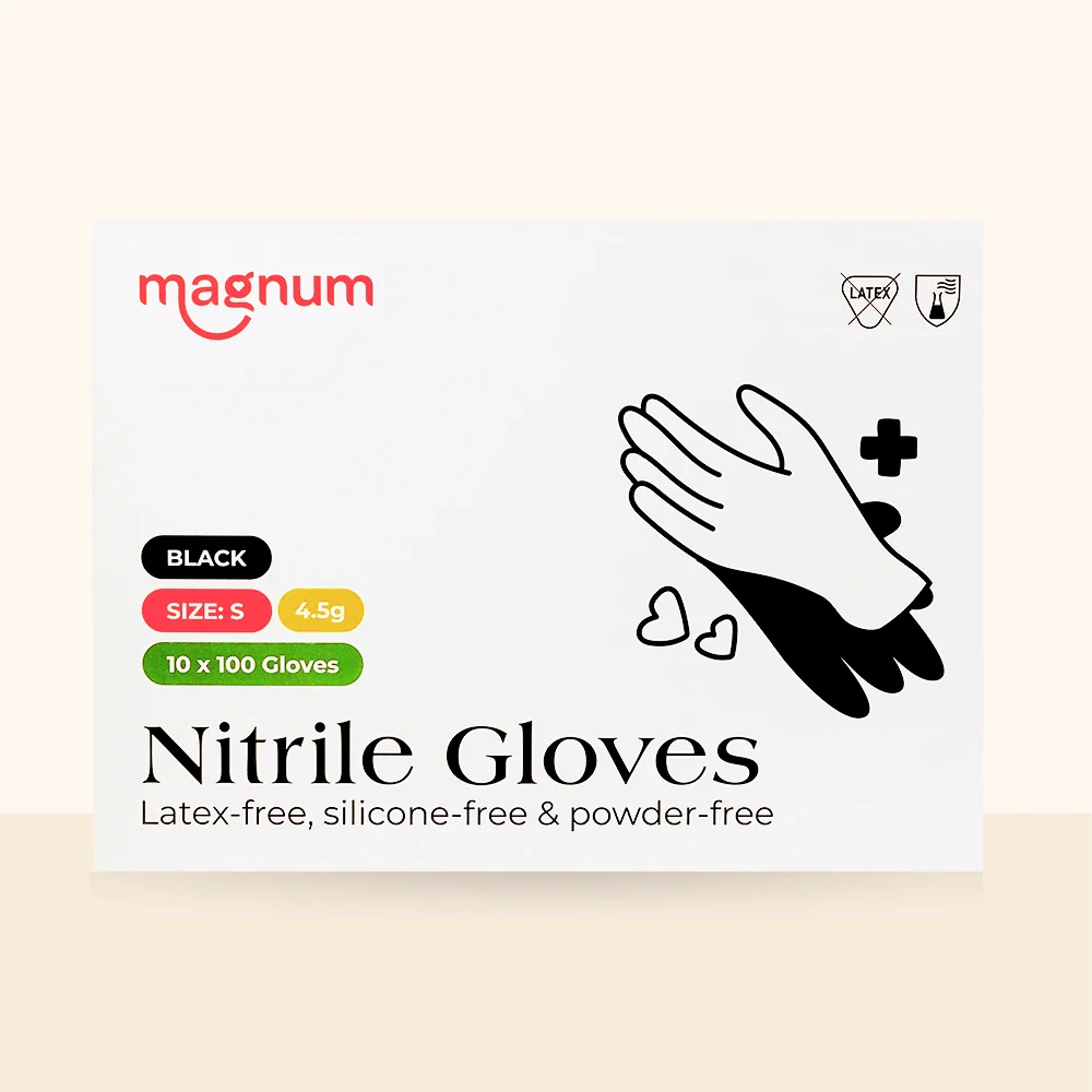 Magnum Black Nitrile Gloves (Case of 10 Boxes) - Image 3