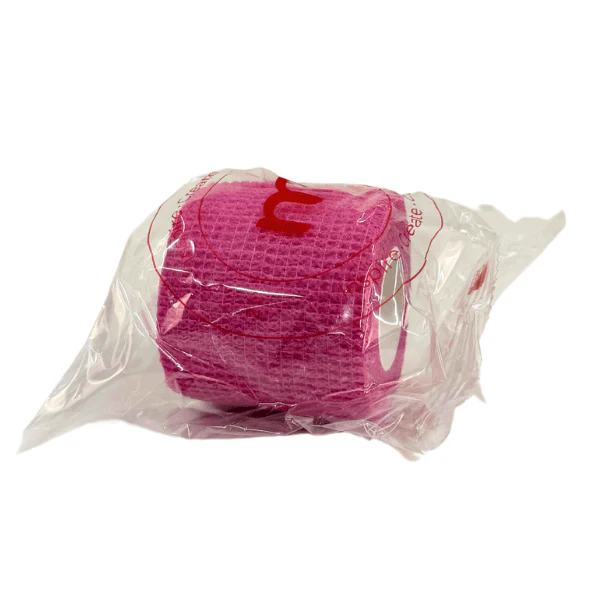 Magnum Cohesive Grip Wrap – Pink Paw Print - Image 4
