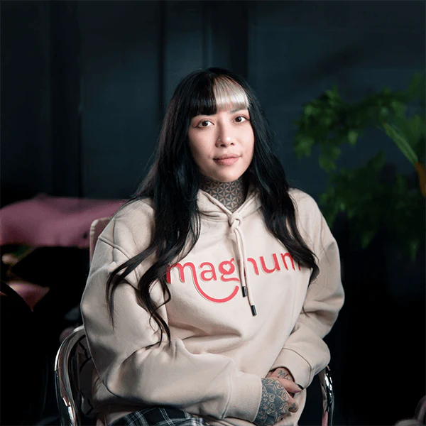 Magnum Logo Hoodie - Soft Ivory (Sizes S-2XL) - Image 2
