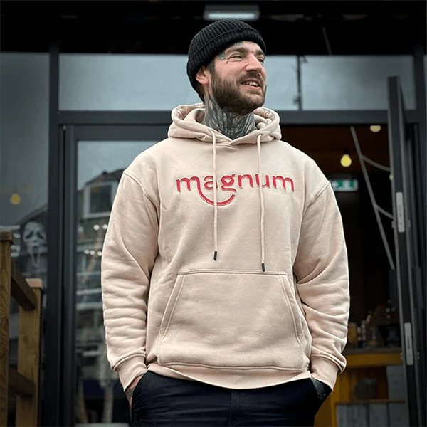 Magnum Logo Hoodie - Soft Ivory (Sizes S-2XL) - Image 3