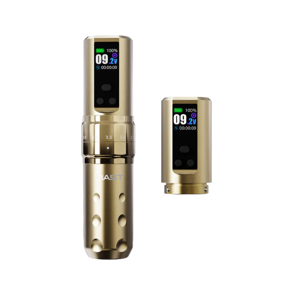 Mast Fold 2 Pro Wireless Tattoo Machine with Adjustable Stroke (2x Batteries) - Image 2