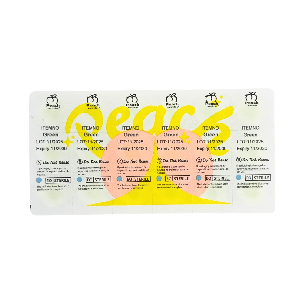 Peach Sterile Silicone Ink Caps (Box of 72) - Image 16