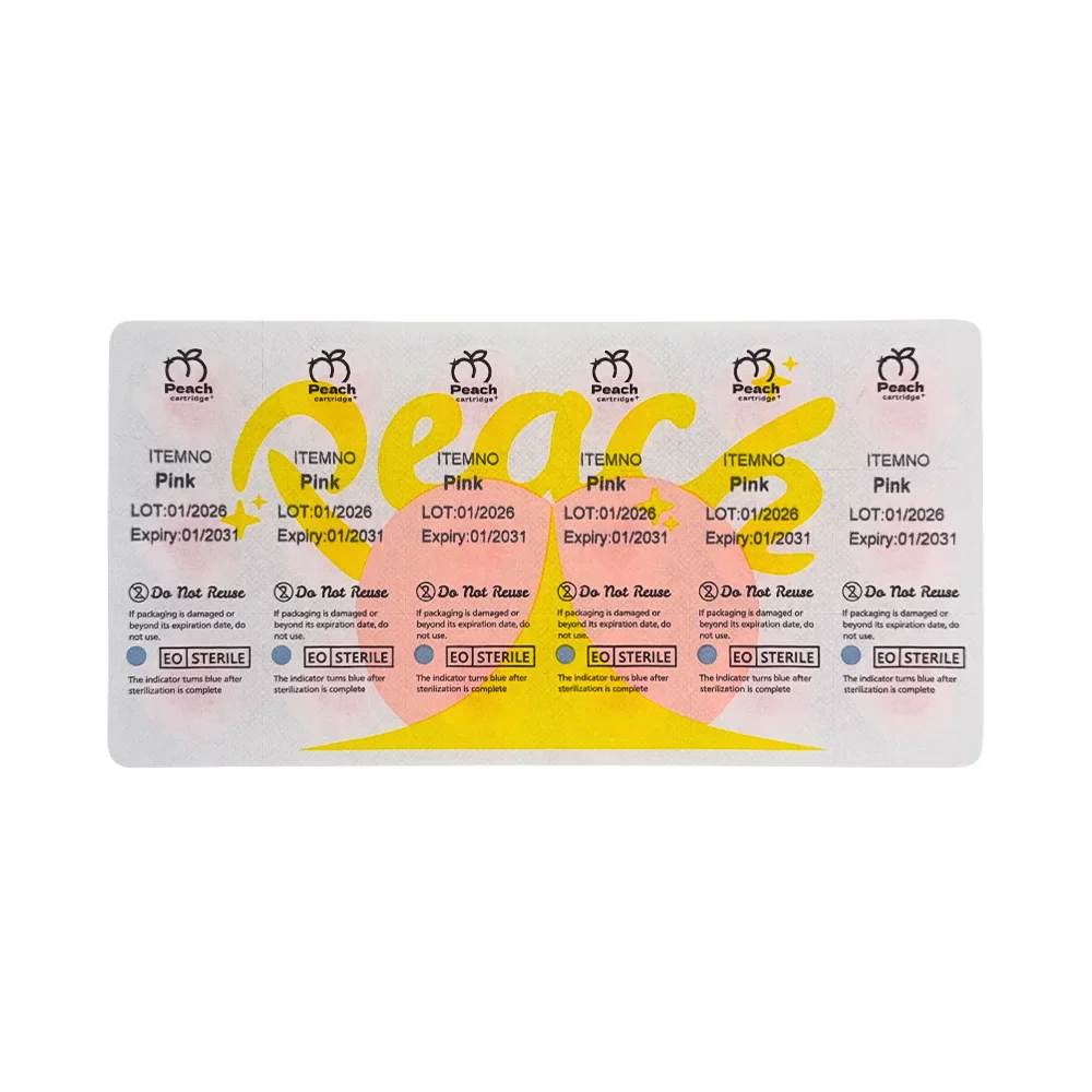 Peach Sterile Silicone Ink Caps (Box of 72) - Image 21