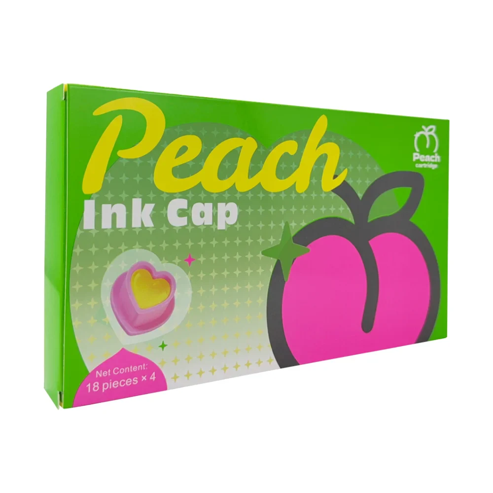 Peach Sterile Silicone Ink Caps (Box of 72) - Image 28