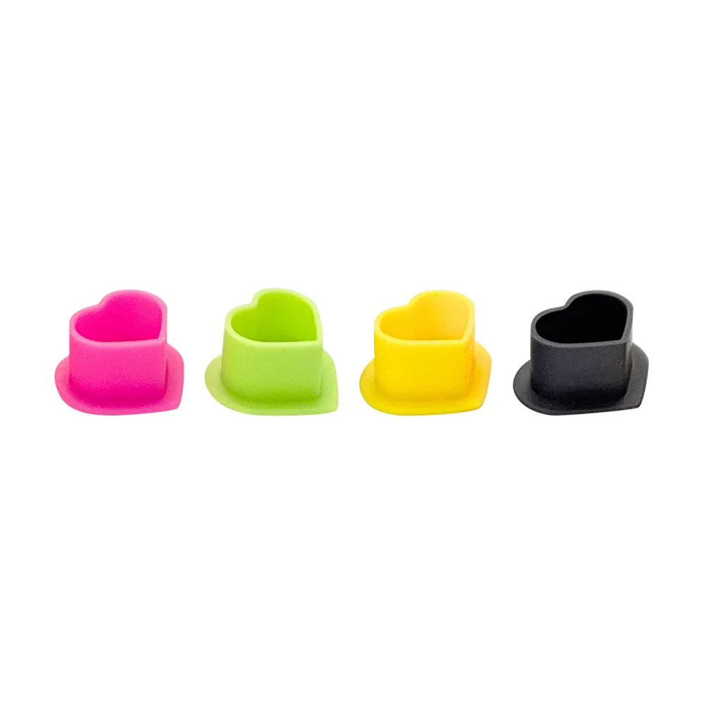 Peach Sterile Silicone Ink Caps (Box of 72) - Image 6