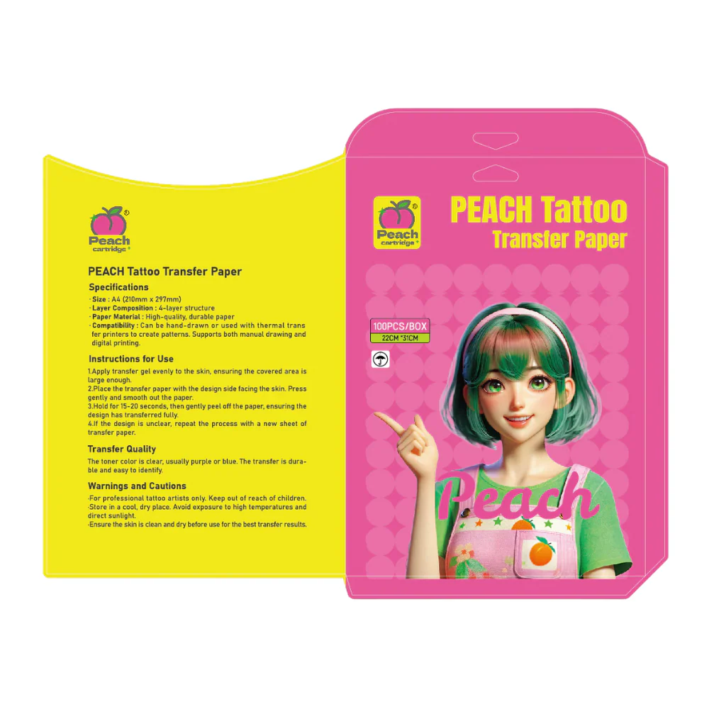 Peach Tattoo Thermal Transfer Paper (A4 / 8.5" x 11") - Image 4