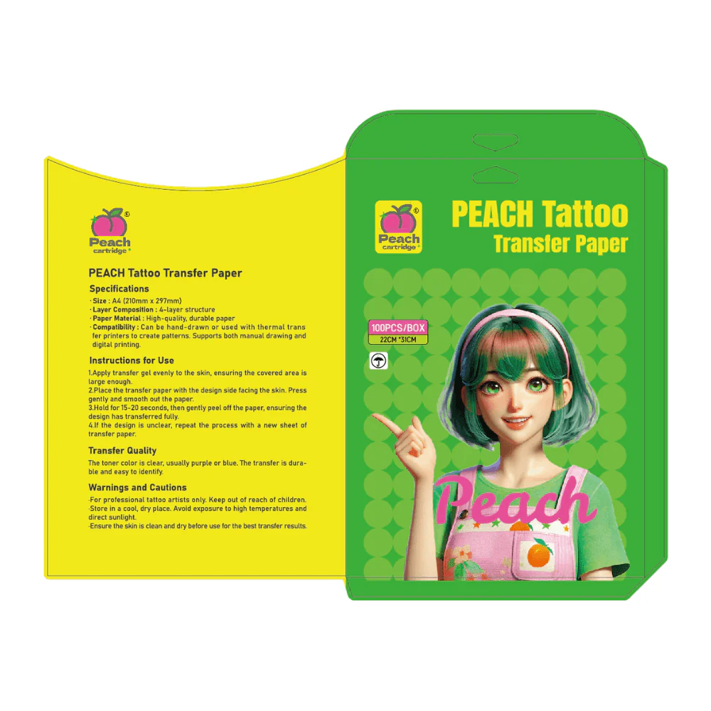 Peach Tattoo Thermal Transfer Paper (A4 / 8.5" x 11") - Image 5