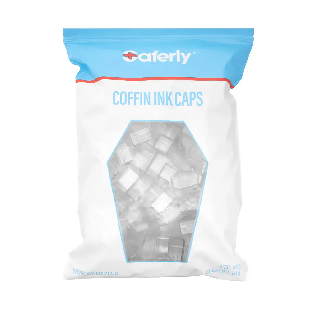 Saferly Coffin 25mm Ink Caps (Bag of 200) - Image 5