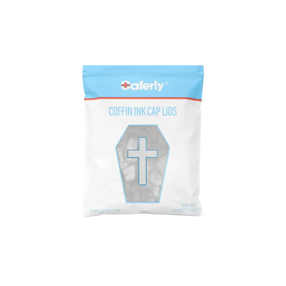 Saferly Coffin Ink Cap Lids (Bag of 100) - Image 4