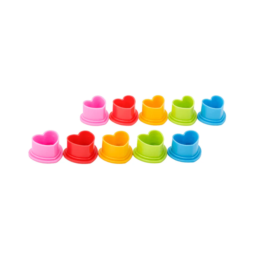 Saferly Silicone Heart Ink Caps - Medium #11 (Bag of 500) - Image 7