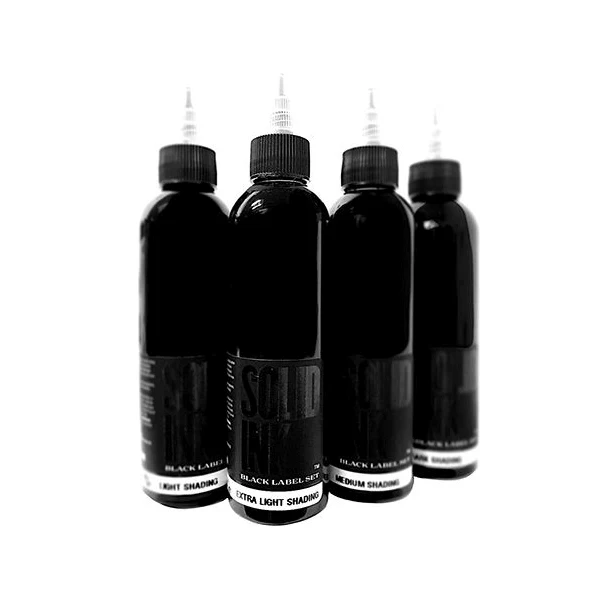Solid Ink - 1oz Black Label Greywash Inks