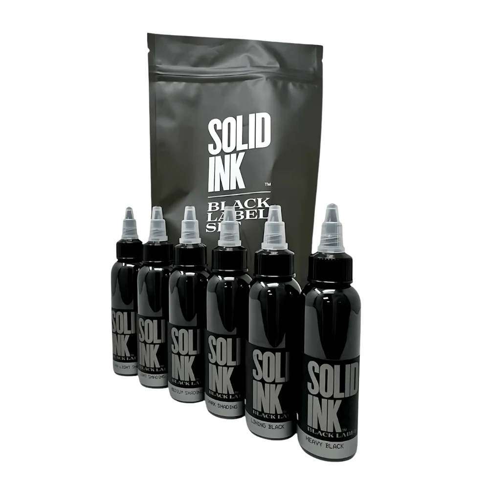 Solid Ink - Black Label Grey Wash Set With Lining & Heavy (6 x 1oz) - Image 2