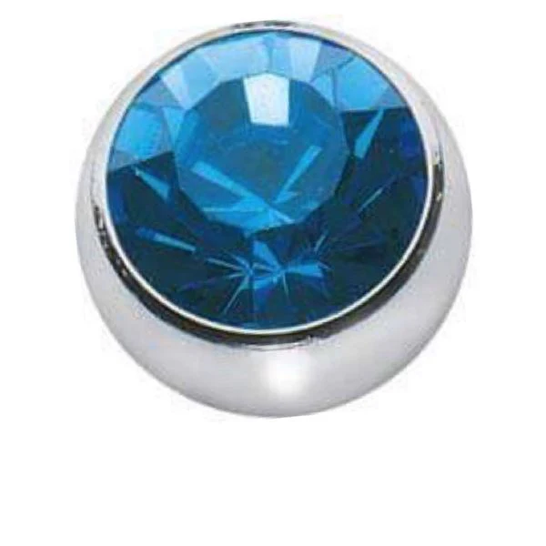 Stainless Steel Jewelled Naval Belly Bar - Image 10