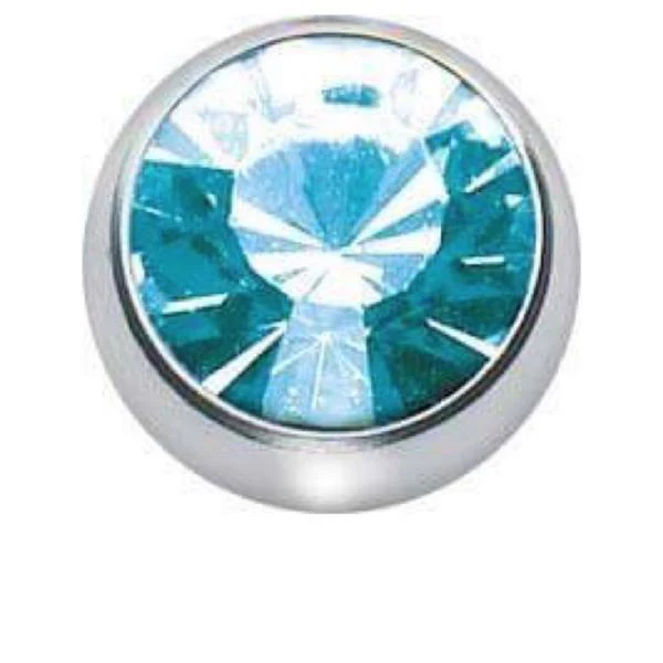 Stainless Steel Jewelled Naval Belly Bar - Image 5