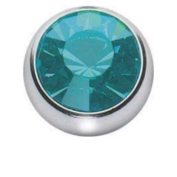 Stainless Steel Jewelled Naval Belly Bar - Image 6