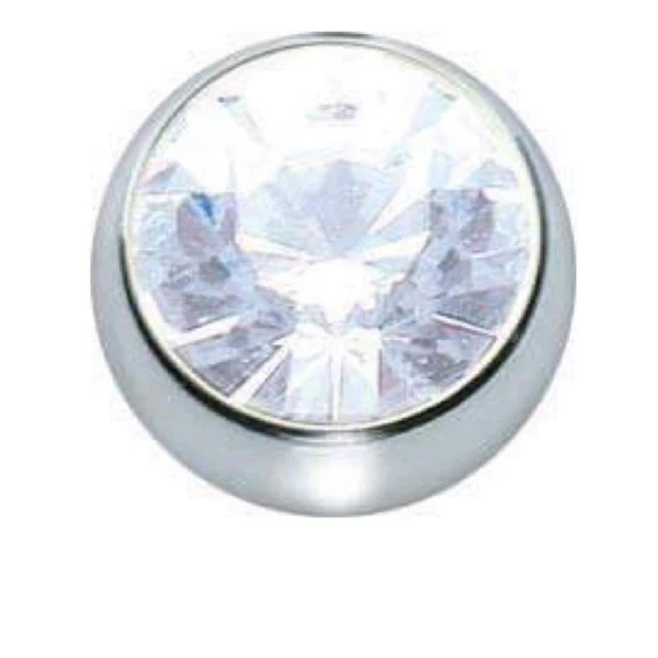 Stainless Steel Jewelled Naval Belly Bar - Image 7