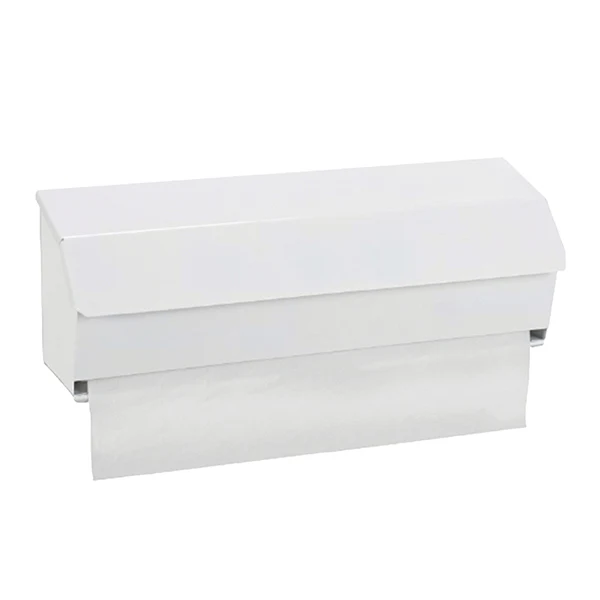 White Metal 20” Couch Roll Dispenser