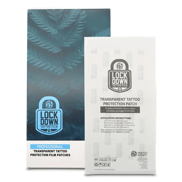 The Inked Army Lock Down - Breatheable Tattoo Film Sheets - 20cm x 10cm (10 PCS)