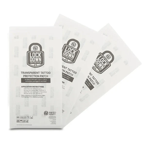 The Inked Army Lock Down - Breatheable Tattoo Film Sheets - 20cm x 10cm (10 PCS) - Image 2