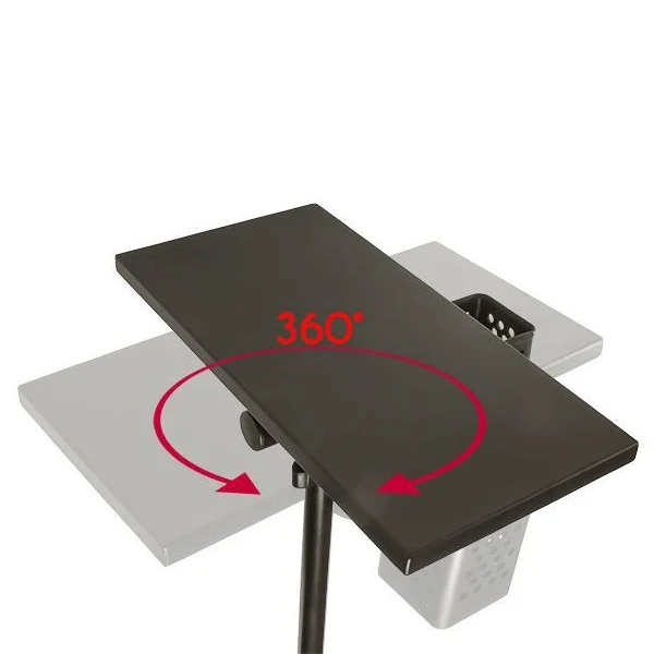 Two Tray Rolling Workstation - Image 6