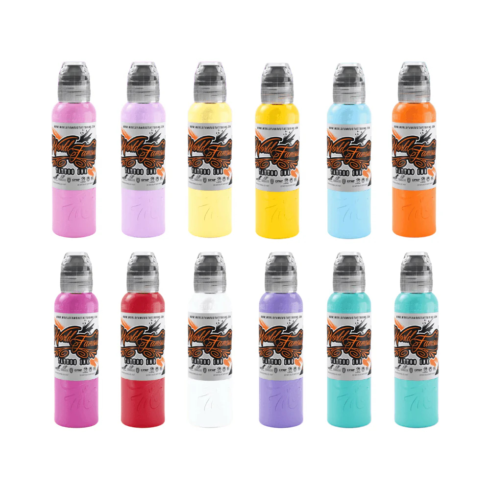World Famous Ink - Pastel Colour Set 30ml (1oz)